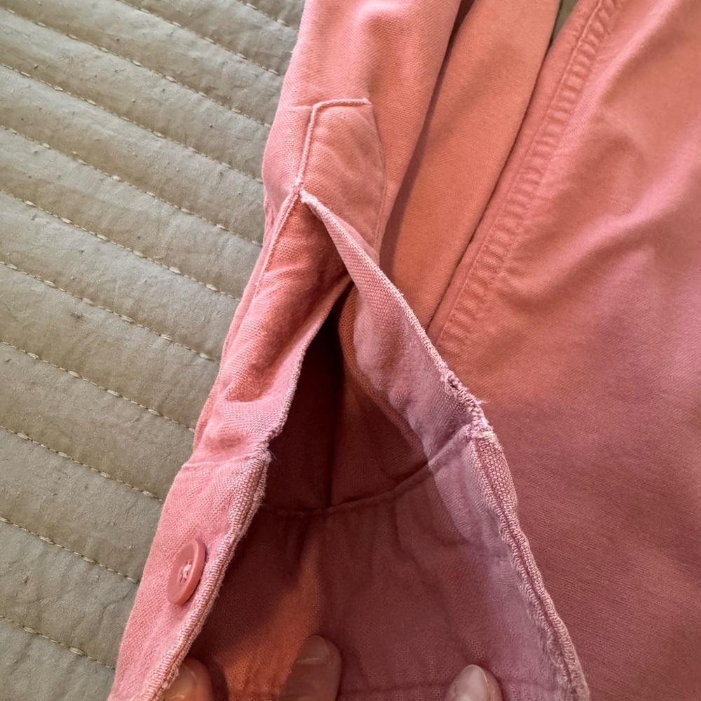 Vintage LL Bean Chamois Cloth Button Up Shirt Women's 8 Pink - Picture 5 of 8